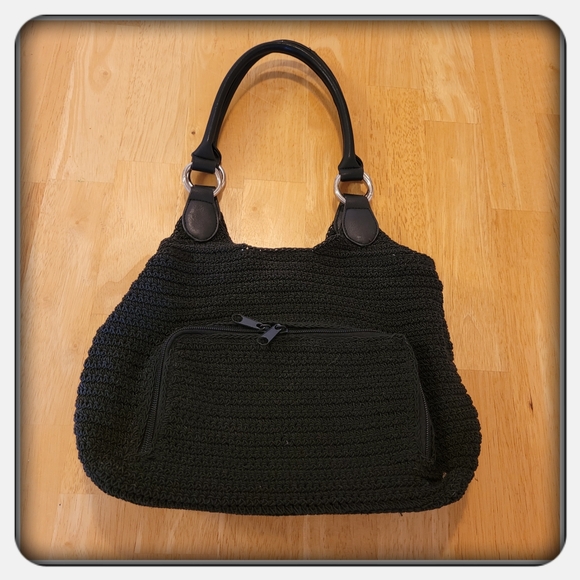 EUC Woman's Vintage Black Rosetti Shoulder Bag - Picture 4 of 10